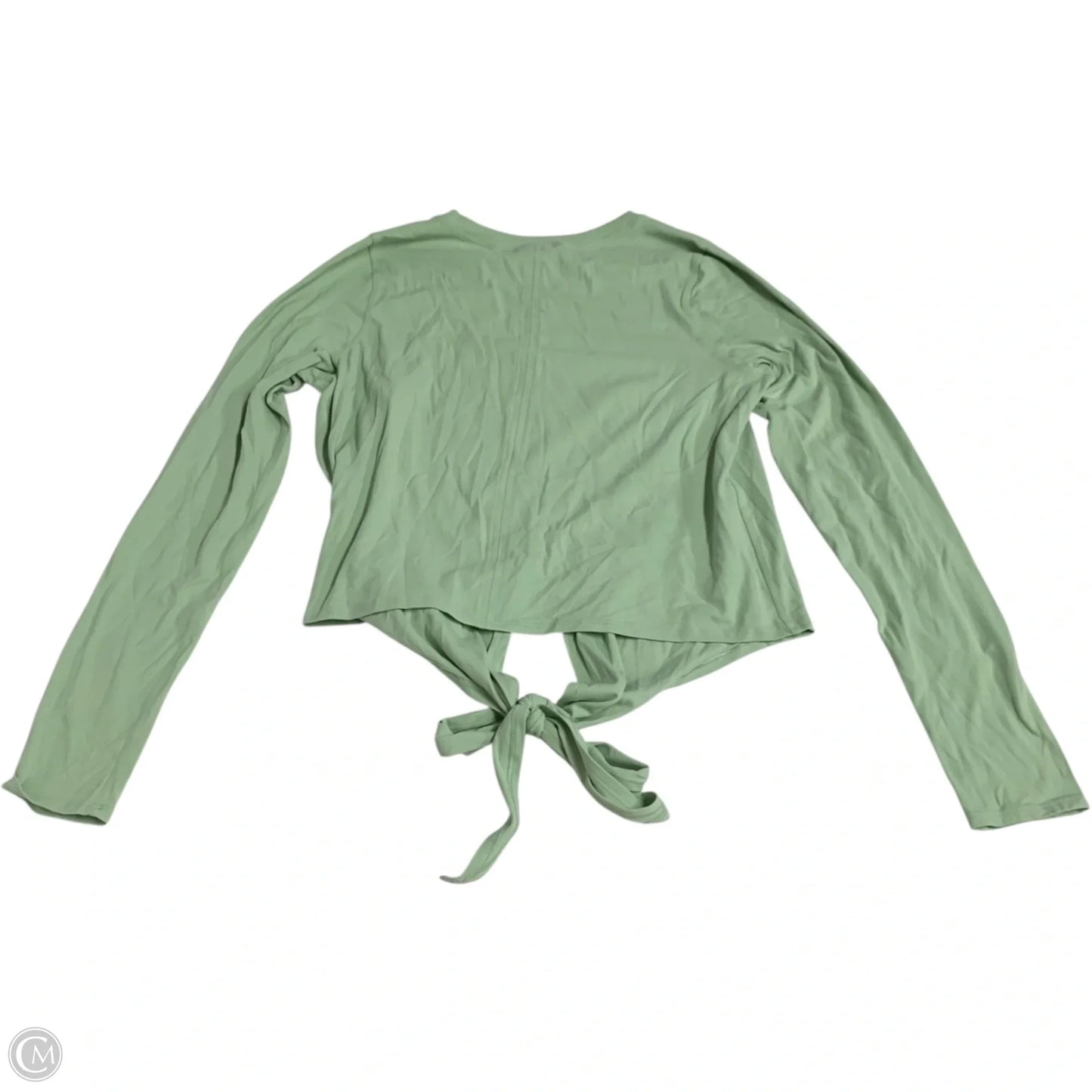Athletic Top Long Sleeve Crewneck By Lululemon In Green, Size: M