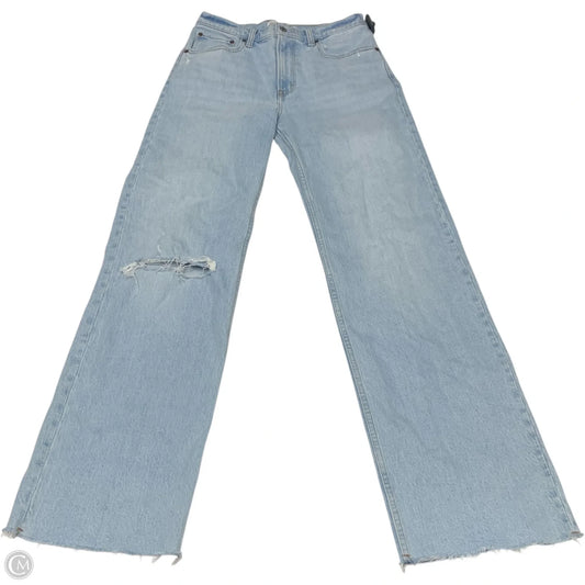 Jeans Straight By Abercrombie And Fitch In Blue Denim, Size: 6
