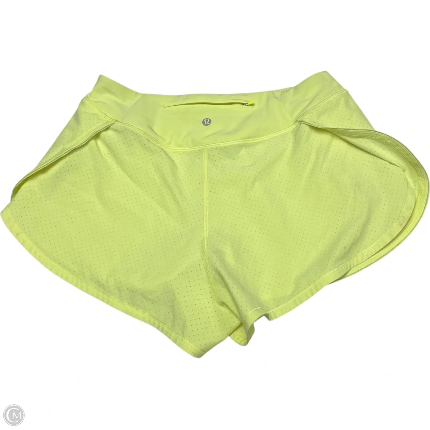 Athletic Shorts By Lululemon In Yellow, Size: M