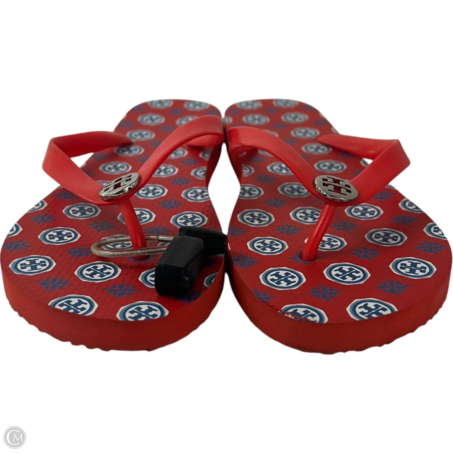 Sandals Designer By Tory Burch In Red, Size: 10