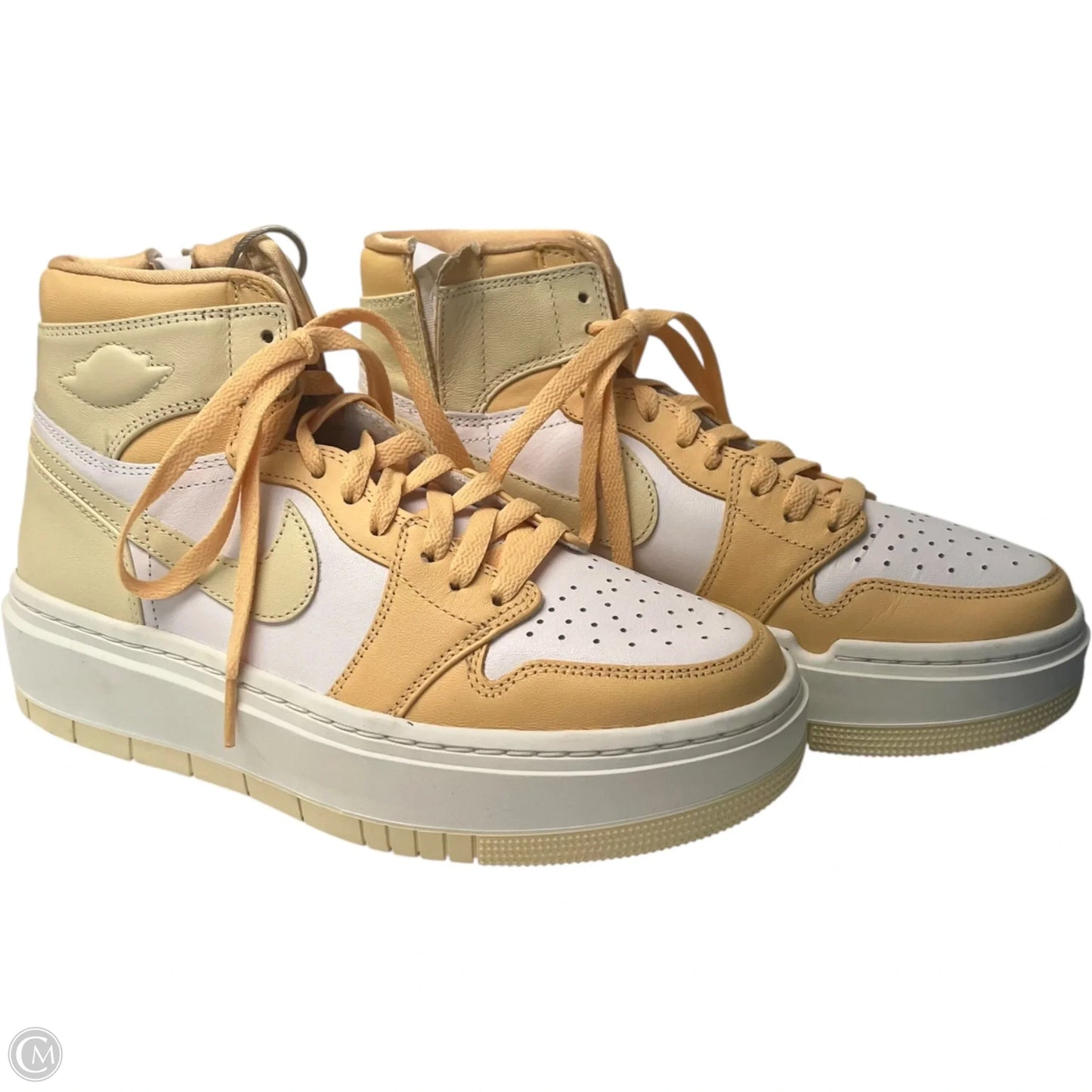 Shoes Luxury Designer By Jordan In Peach, Size: 9