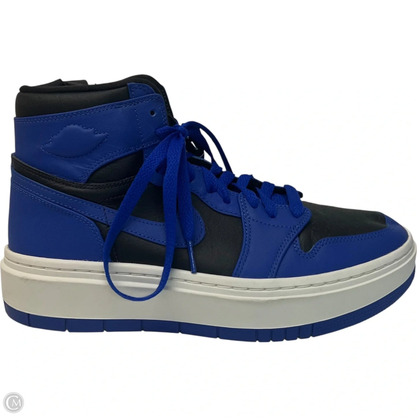 Shoes Luxury Designer By Jordan In Black & Blue, Size: 9.5