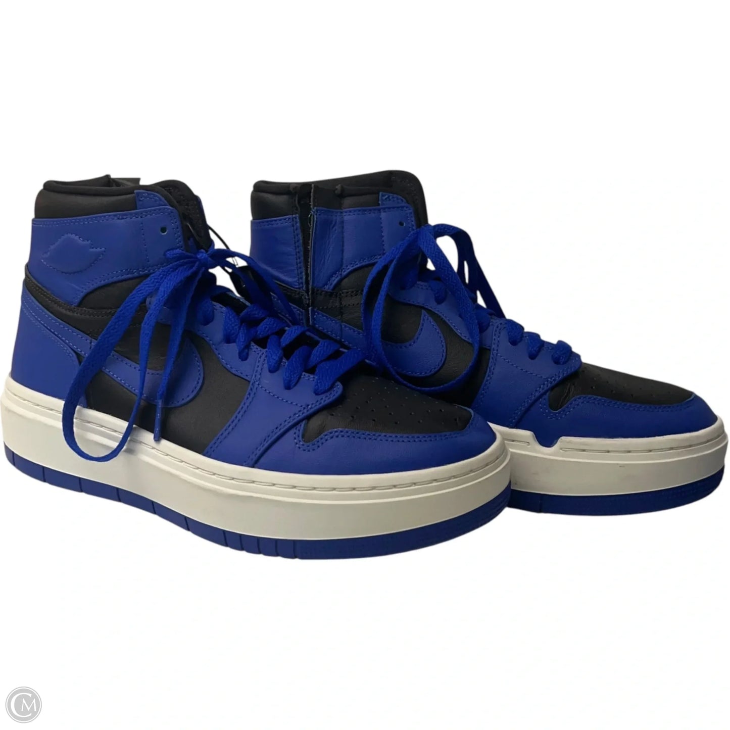 Shoes Luxury Designer By Jordan In Black & Blue, Size: 9.5