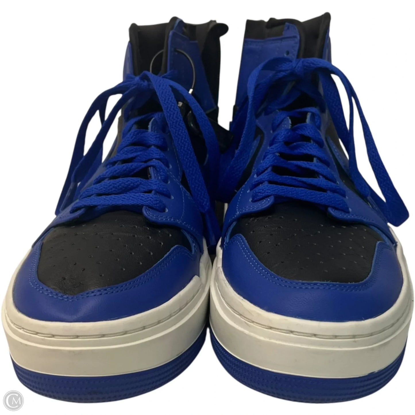 Shoes Luxury Designer By Jordan In Black & Blue, Size: 9.5