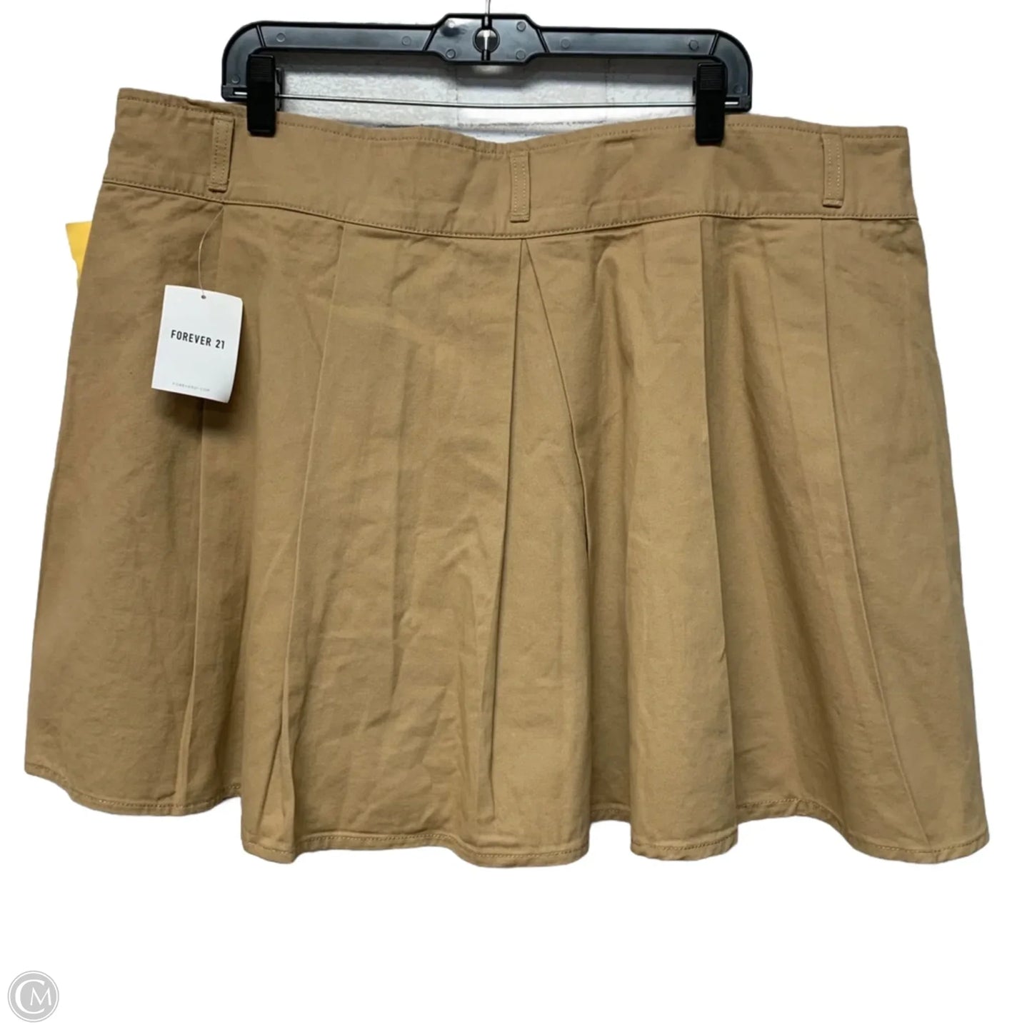 Skirt Mini & Short By Forever 21 In Tan, Size: 3x