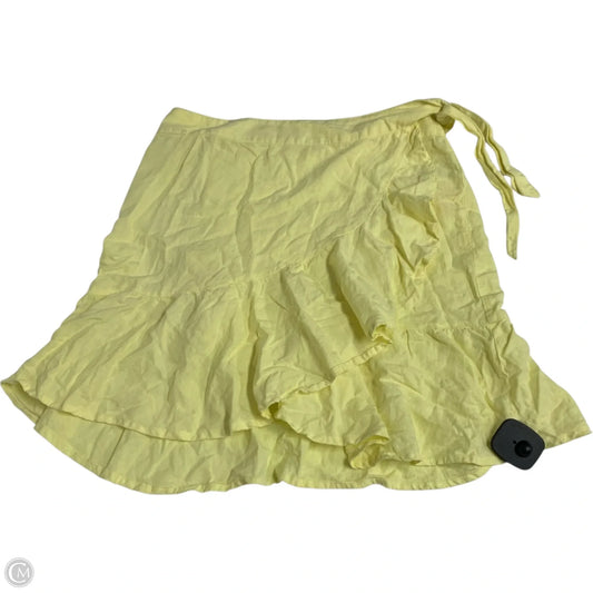 Skirt Mini & Short By Free People In Yellow, Size: Xs