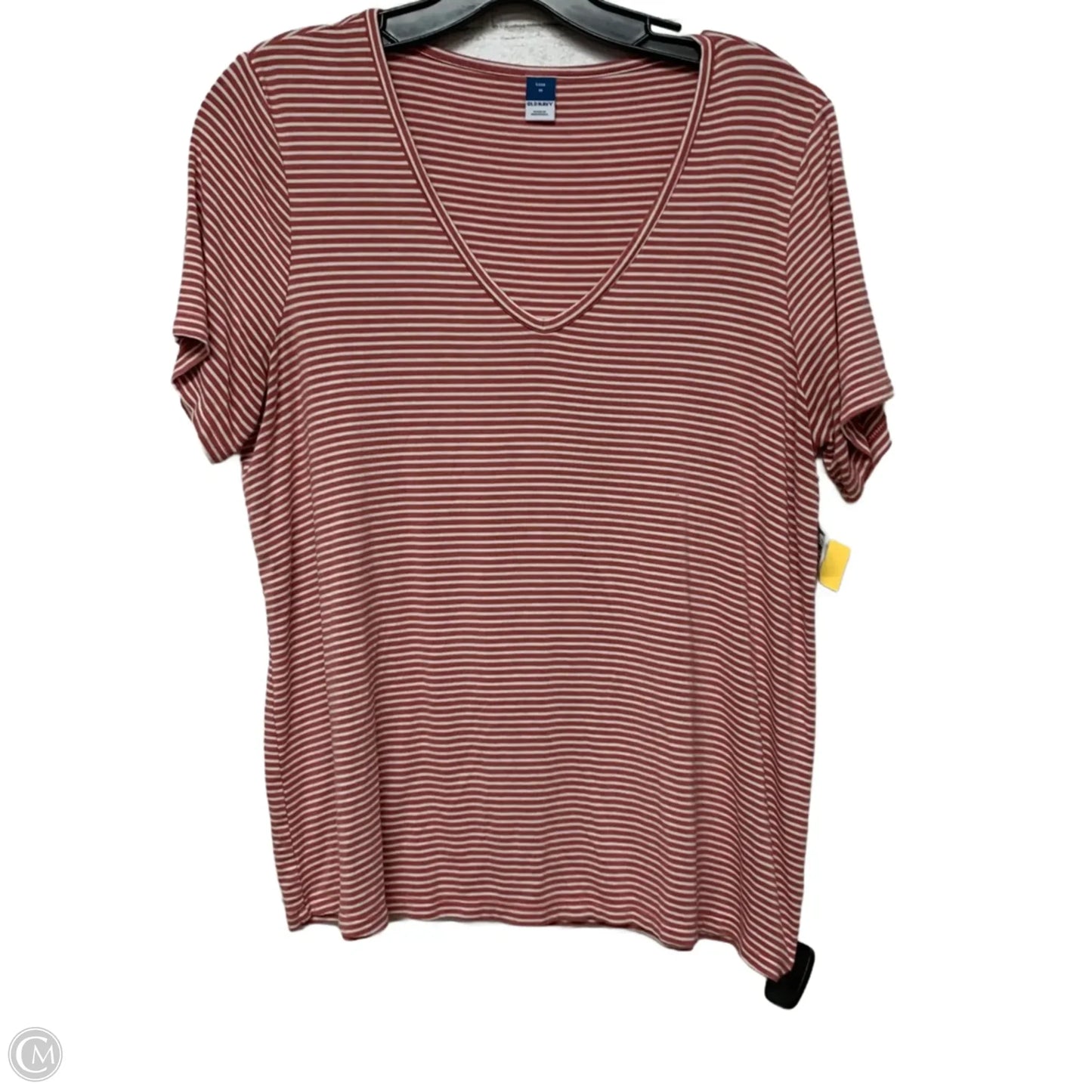 Top Short Sleeve By Old Navy In Striped Pattern, Size: M