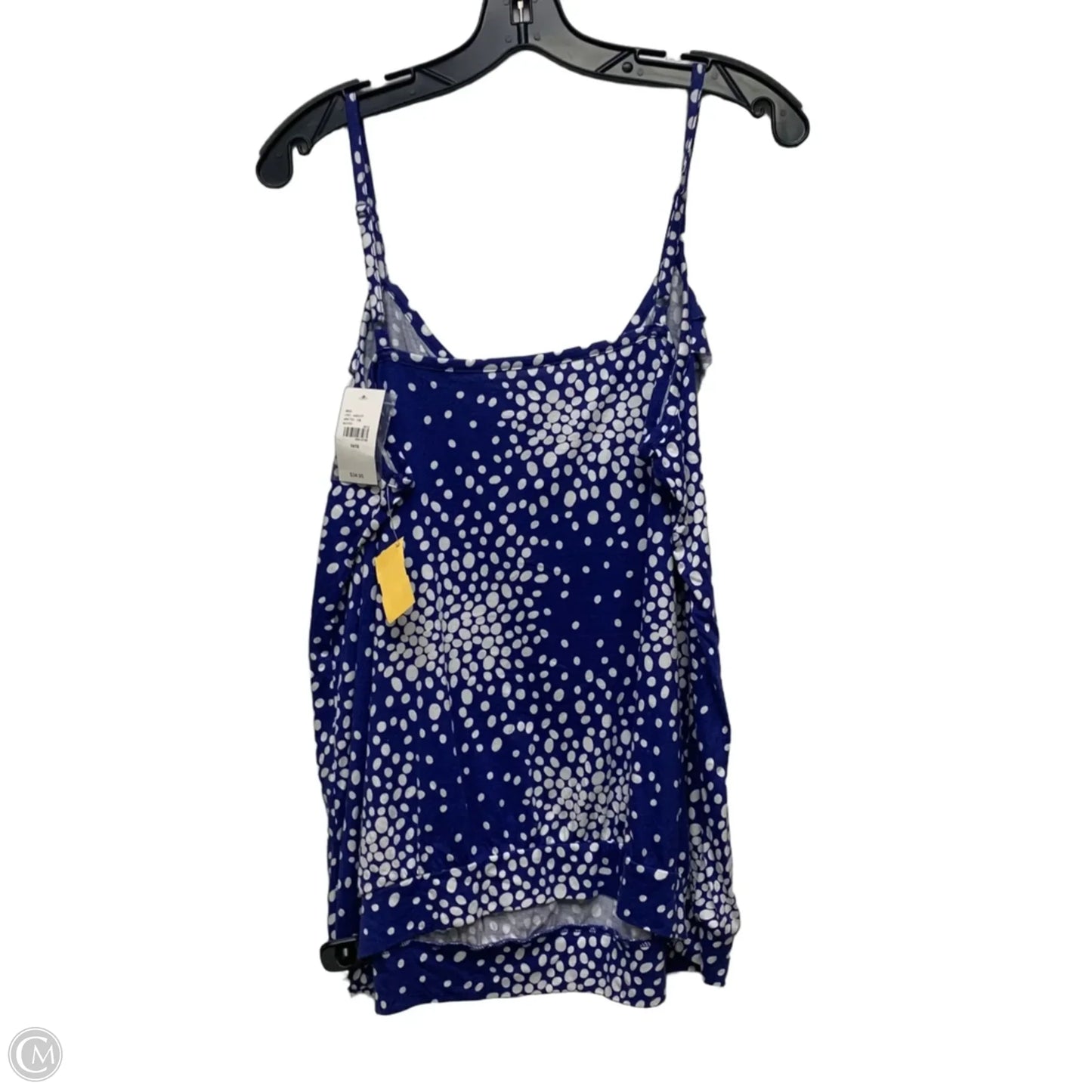 Top Sleeveless By Lane Bryant In Blue & White, Size: L