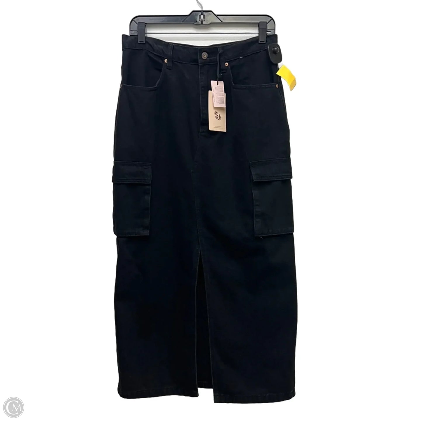 Skirt Maxi By Sincerely Jules In Black Denim, Size: L