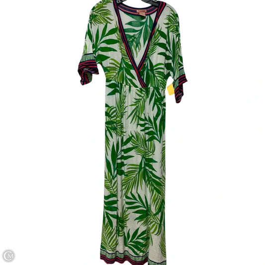 Dress Casual Short By Flying Tomato In Green & White, Size: M