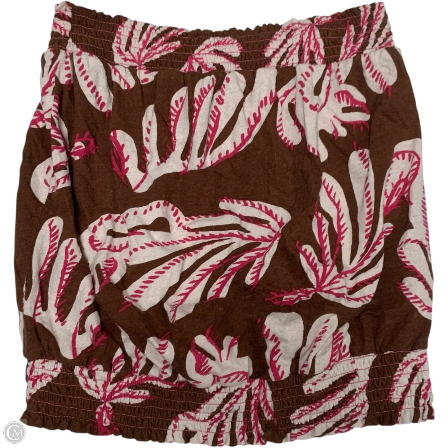 Top Sleeveless By Anthropologie In Brown & Pink, Size: Xs