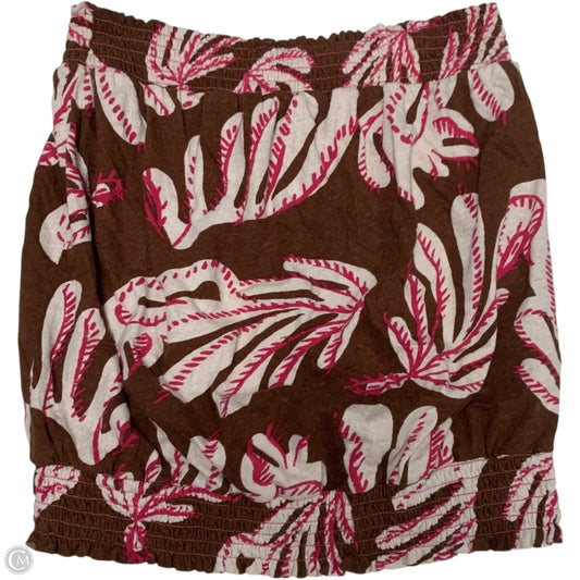 Top Sleeveless By Anthropologie In Brown & Pink, Size: Xs