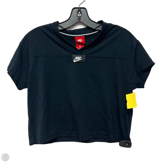 Athletic Top Short Sleeve By Nike Apparel In Black, Size: Xs