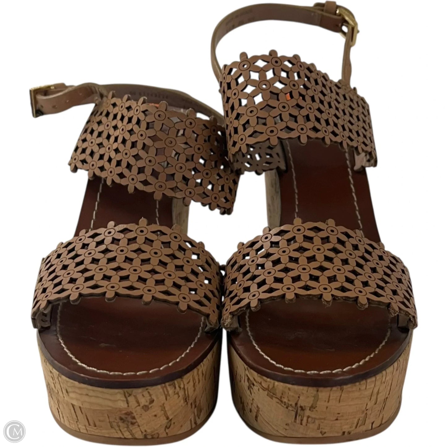 Sandals Designer By Tory Burch In Tan, Size: 8.5