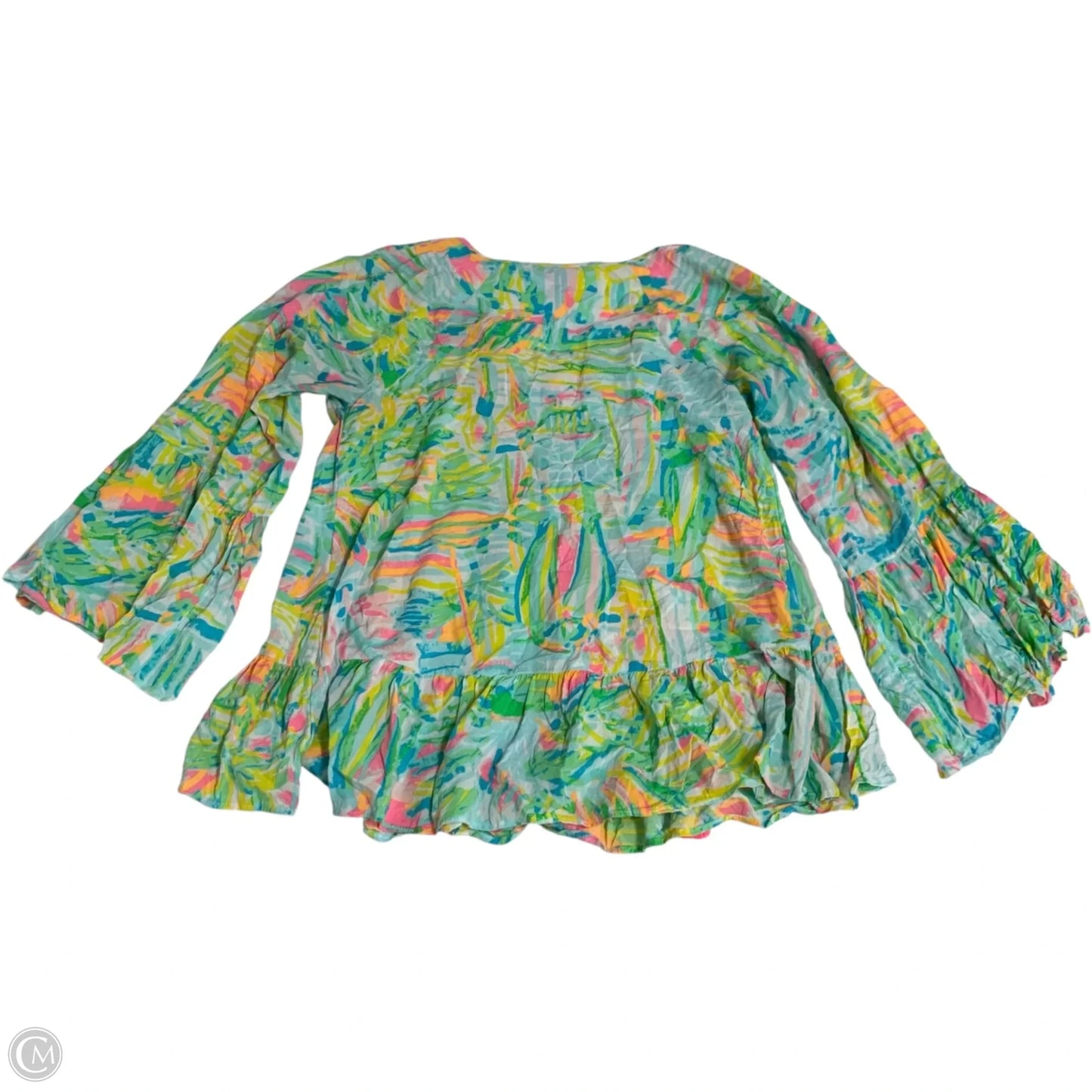 Top Long Sleeve Designer By Lilly Pulitzer In Multi-colored, Size: Xs