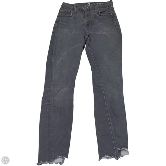 Jeans Designer By 7 For All Mankind In Grey Denim, Size: 2