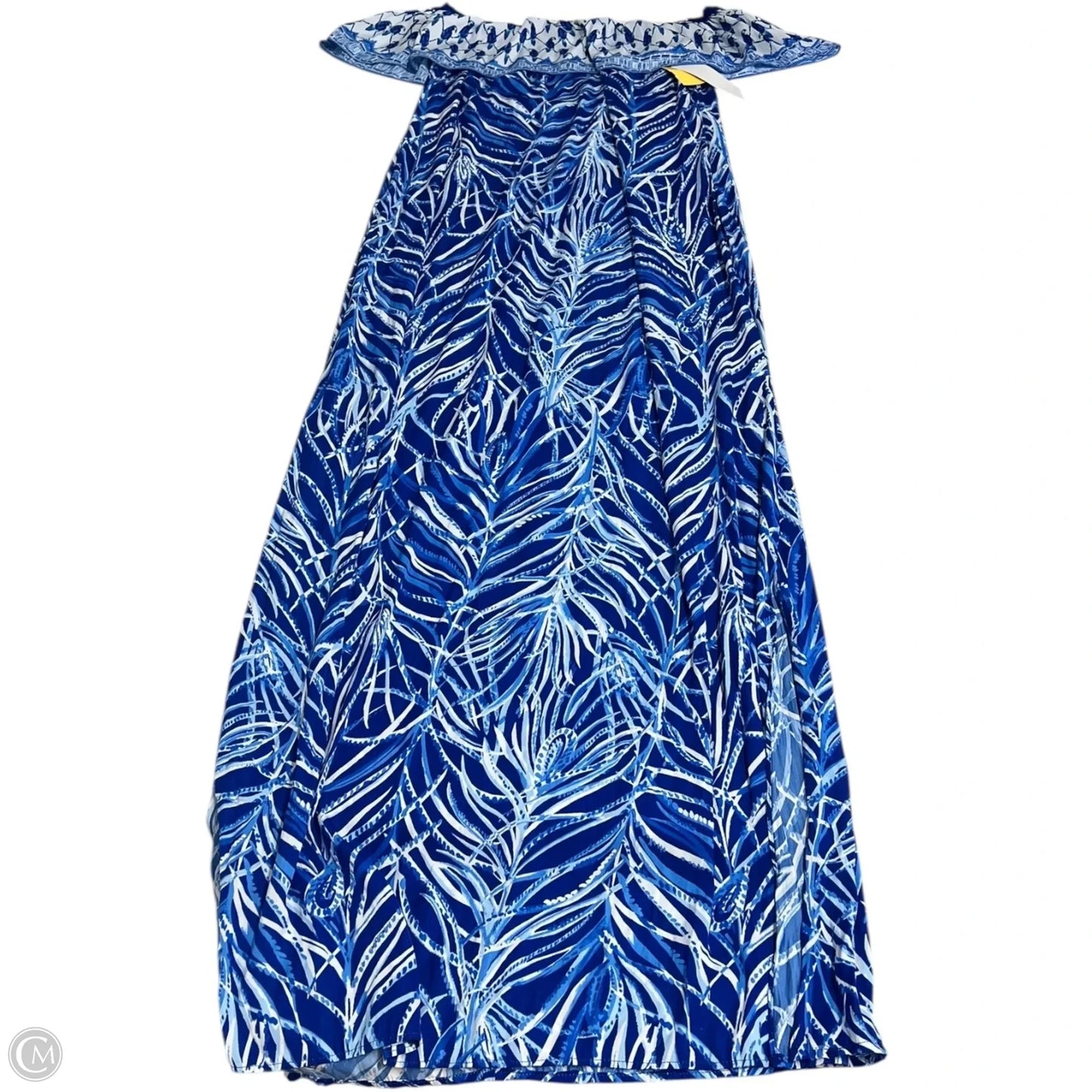 Dress Designer By Lilly Pulitzer In Blue & White, Size: L