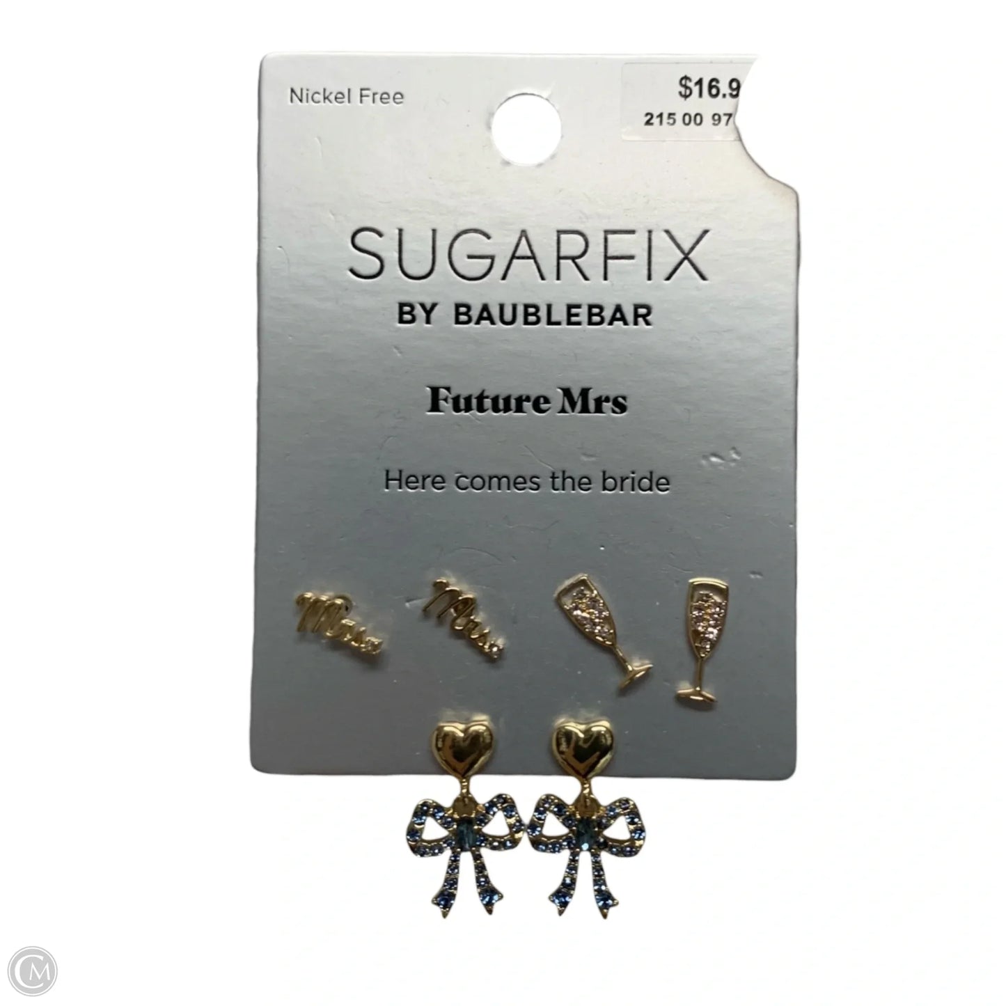 Earrings Stud By Sugarfix By Baublebar, Size: 03 Piece Set