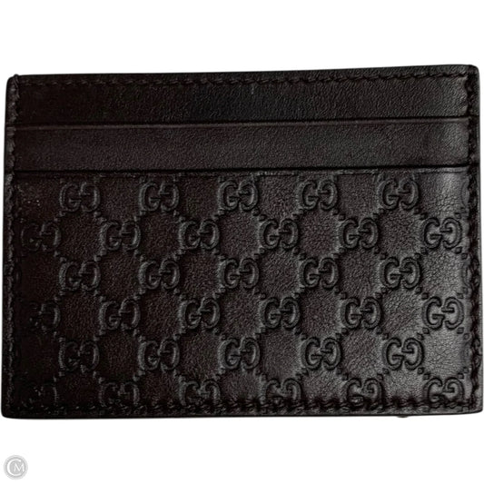 Id/card Holder Luxury Designer By Gucci, Size: Small