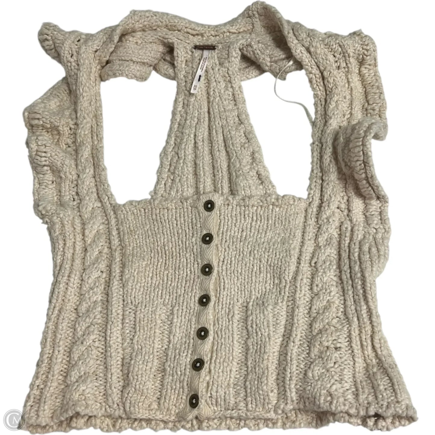 Top Sleeveless By Free People In Cream, Size: Xs