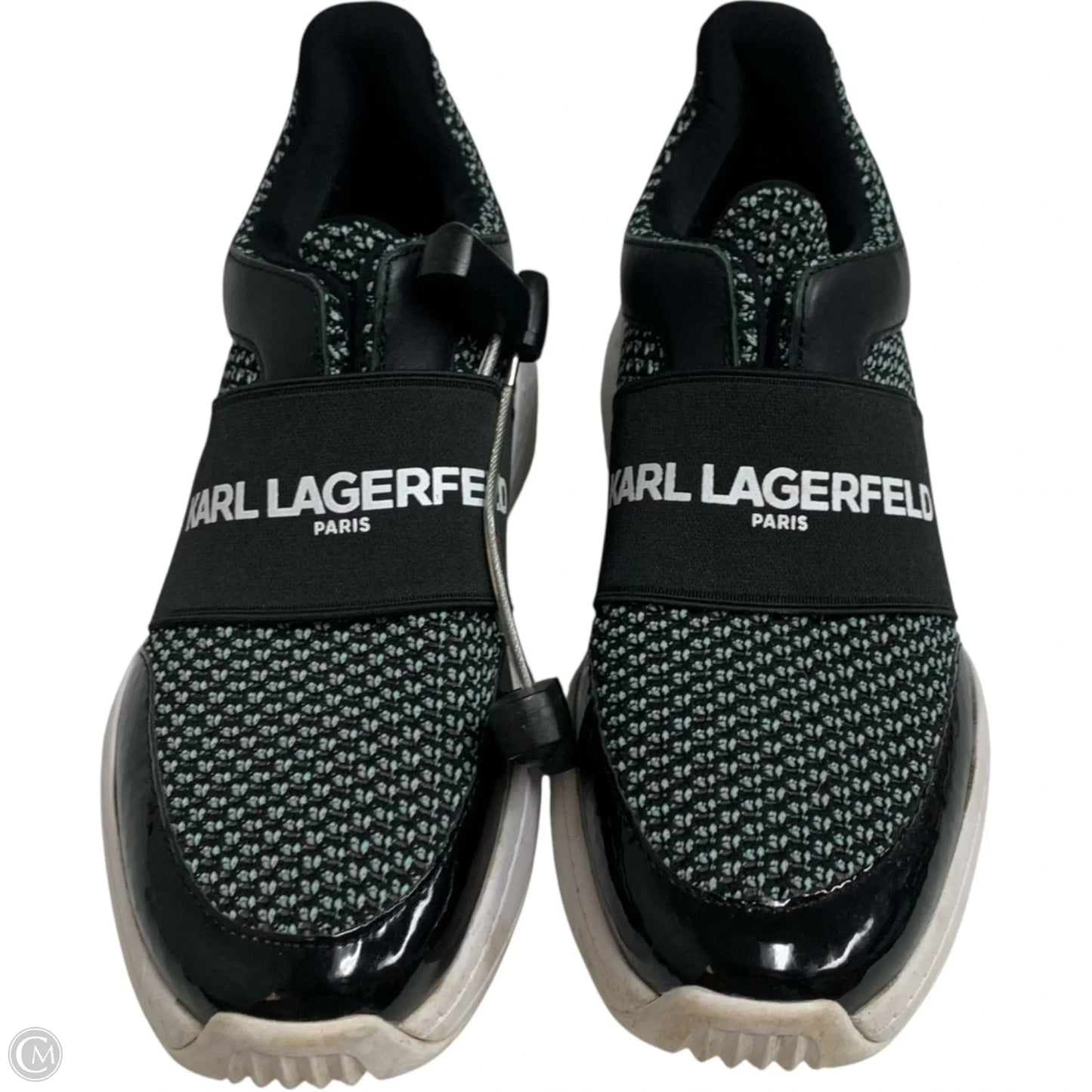 Shoes Designer By Karl Lagerfeld In Black & White, Size: 7.5
