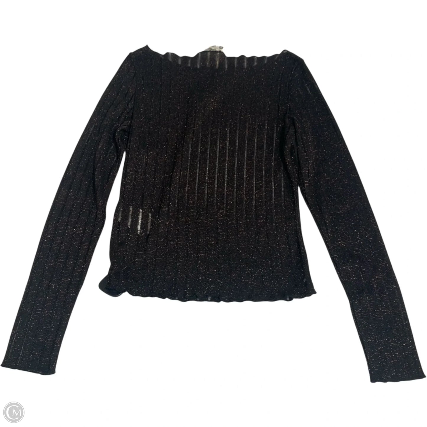Top Long Sleeve By Pilcro In Black & Brown, Size: Xs