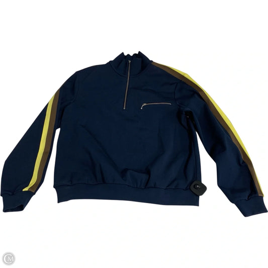 Sweatshirt Designer By Tory Burch In Navy, Size: M