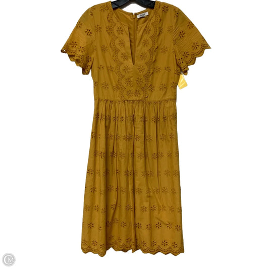 Dress Casual Midi By Madewell In Yellow, Size: S