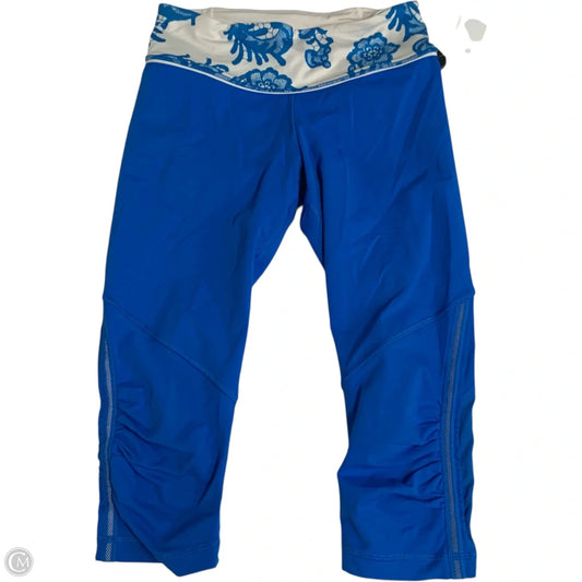 Athletic Leggings Capris By Lululemon In Blue, Size: S