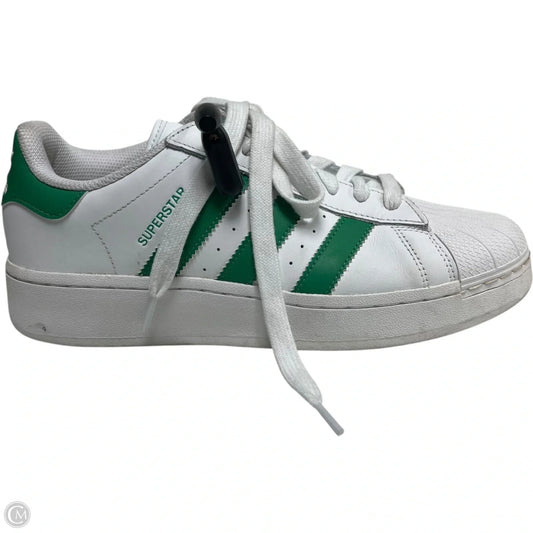 Shoes Sneakers By Adidas In Green & White, Size: 10.5
