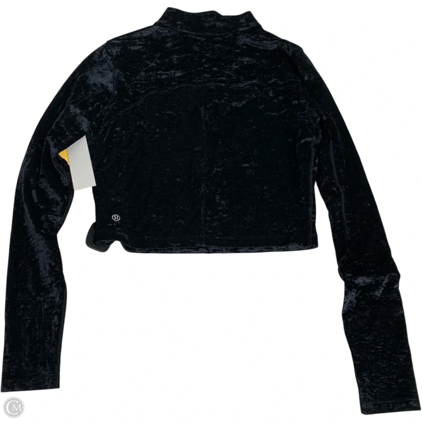 Athletic Top Long Sleeve Crewneck By Lululemon In Black, Size: M
