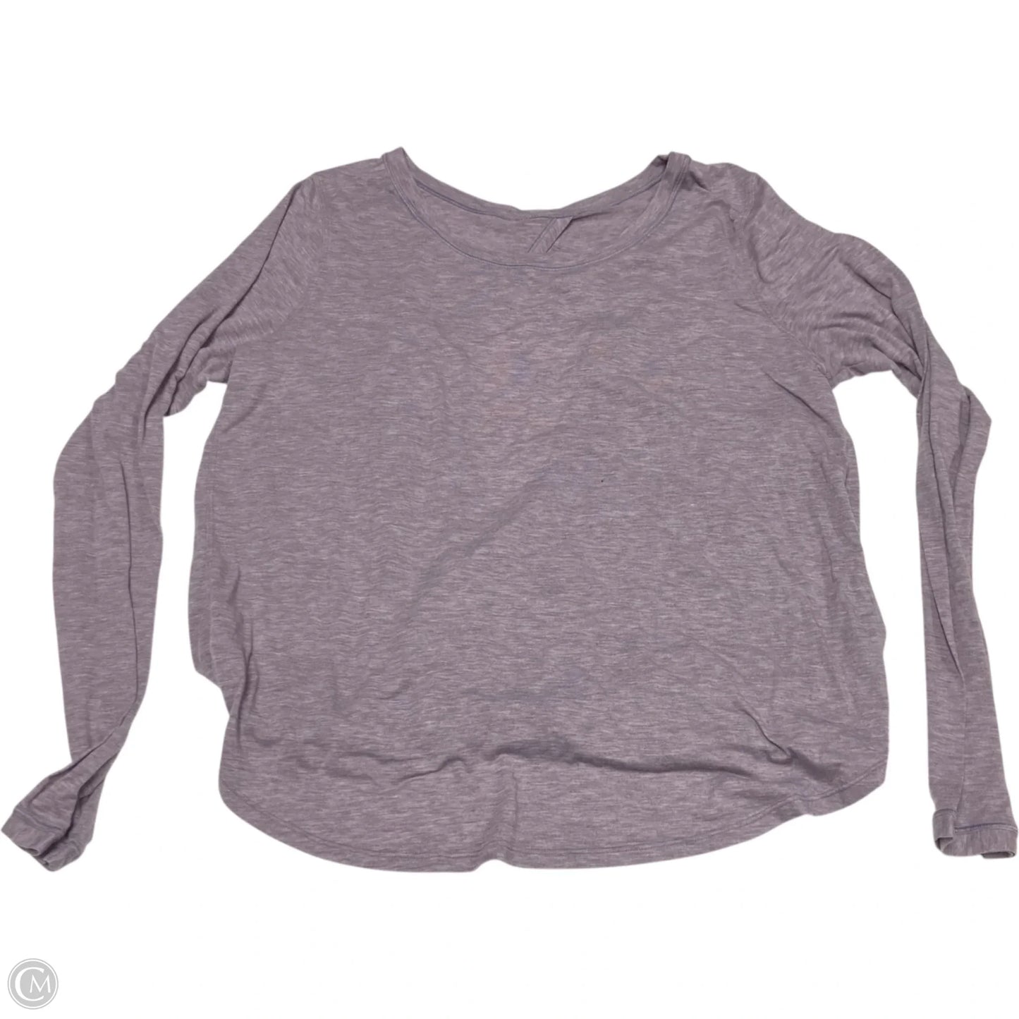Athletic Top Long Sleeve Crewneck By Lululemon In Purple, Size: S