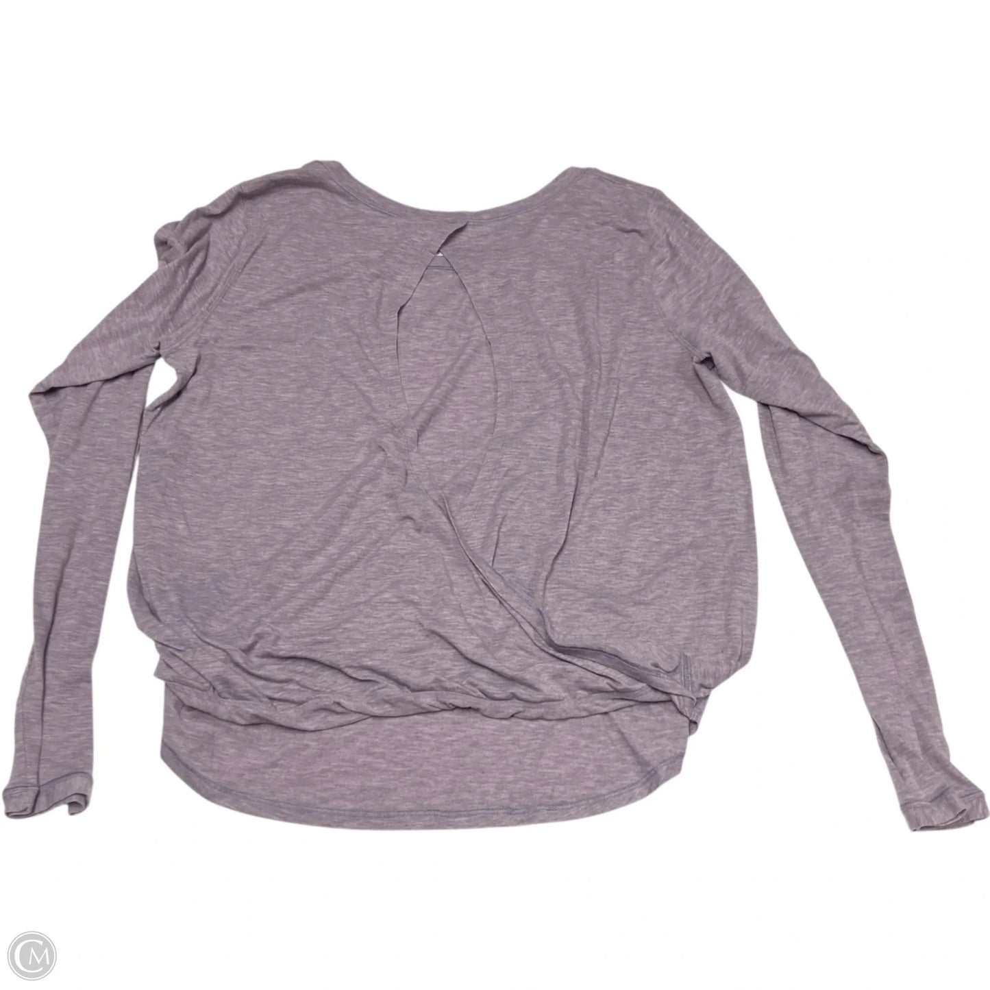 Athletic Top Long Sleeve Crewneck By Lululemon In Purple, Size: S