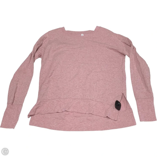 Athletic Sweatshirt Crewneck By Athleta In Pink, Size: S