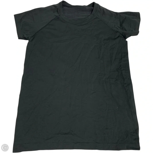 Athletic Top Short Sleeve By Lululemon In Black, Size: M