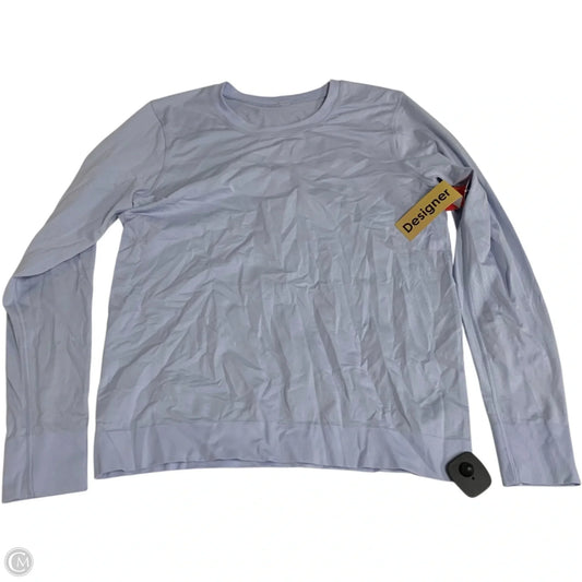 Athletic Top Long Sleeve Crewneck By Lululemon In Blue, Size: M
