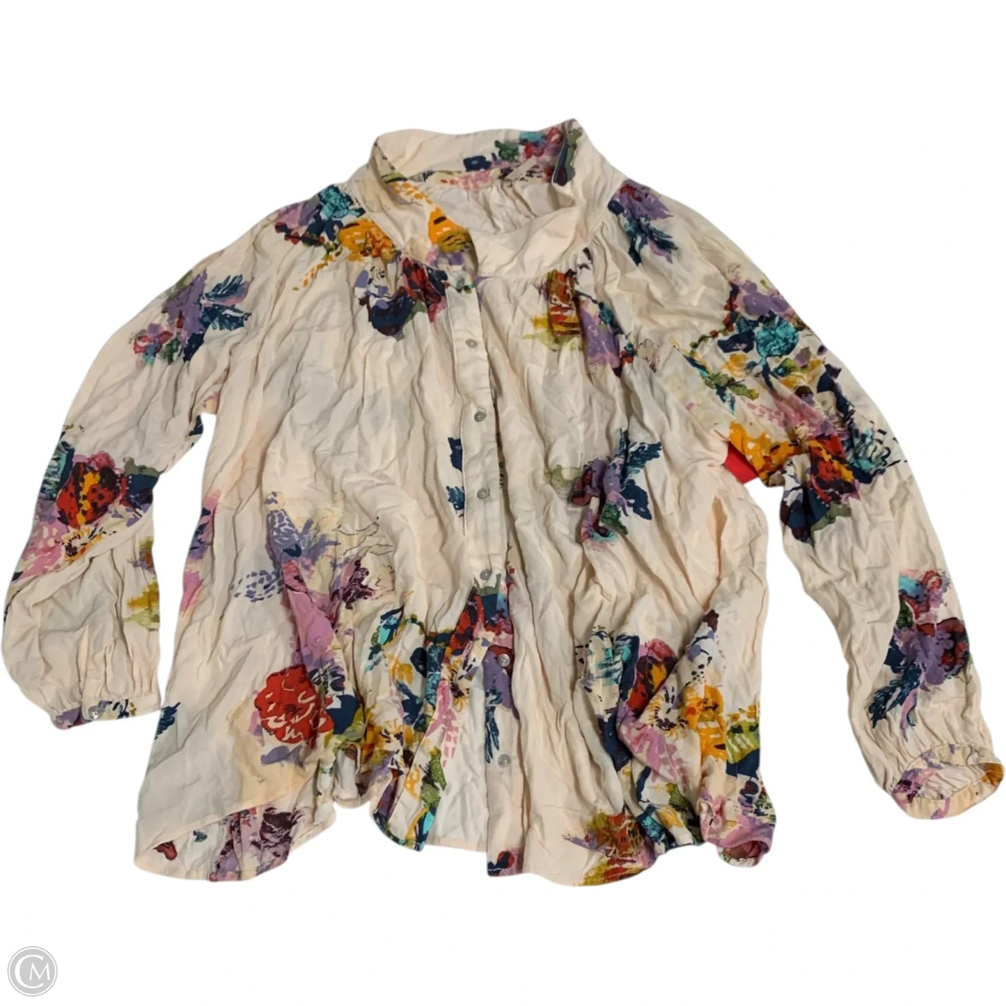 Top Long Sleeve By Free People In Cream, Size: S