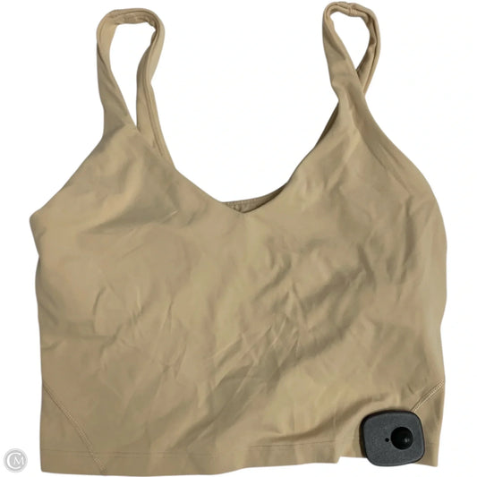 Athletic Tank Top By Lululemon In Yellow, Size: S