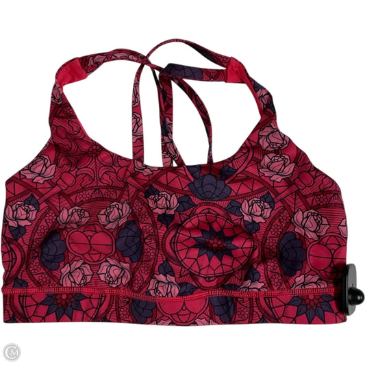 Athletic Bra By Lululemon In Pink & Purple, Size: M