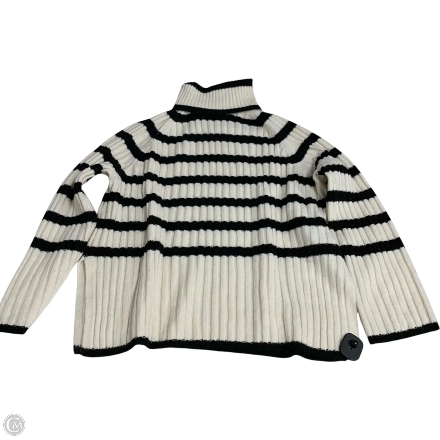 Sweater By H&m In Striped Pattern, Size: M