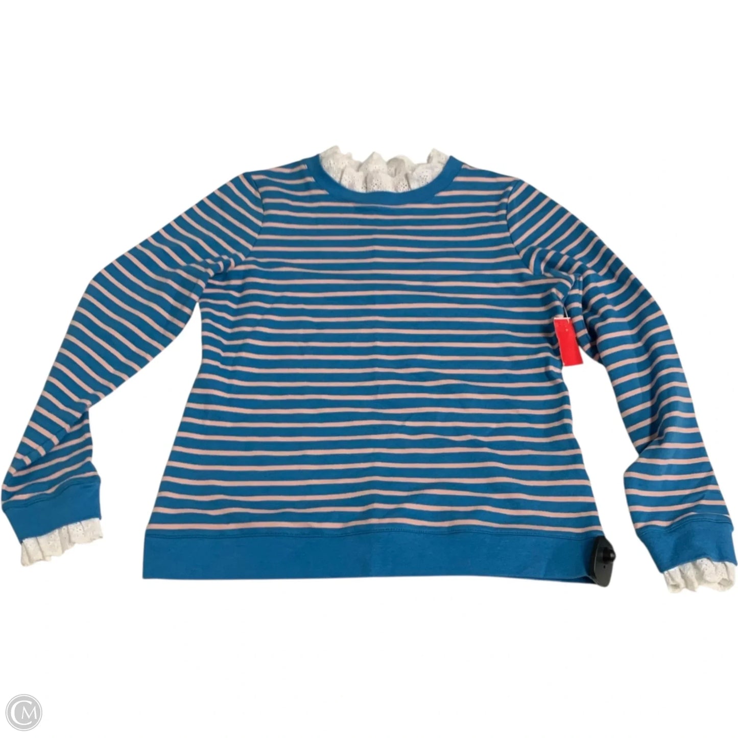 Top Long Sleeve By Boden In Striped Pattern, Size: S