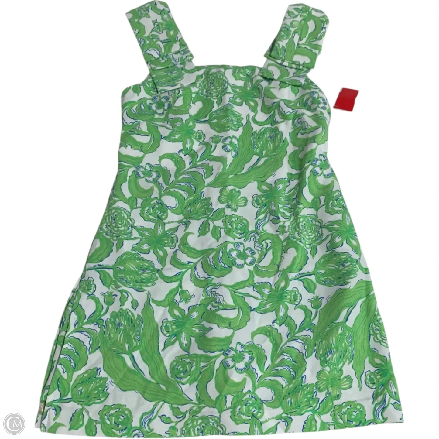Romper Designer By Lilly Pulitzer In Green & White, Size: Xs