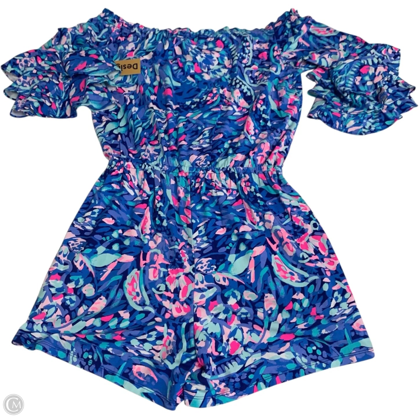 Romper Designer By Lilly Pulitzer In Blue, Size: M