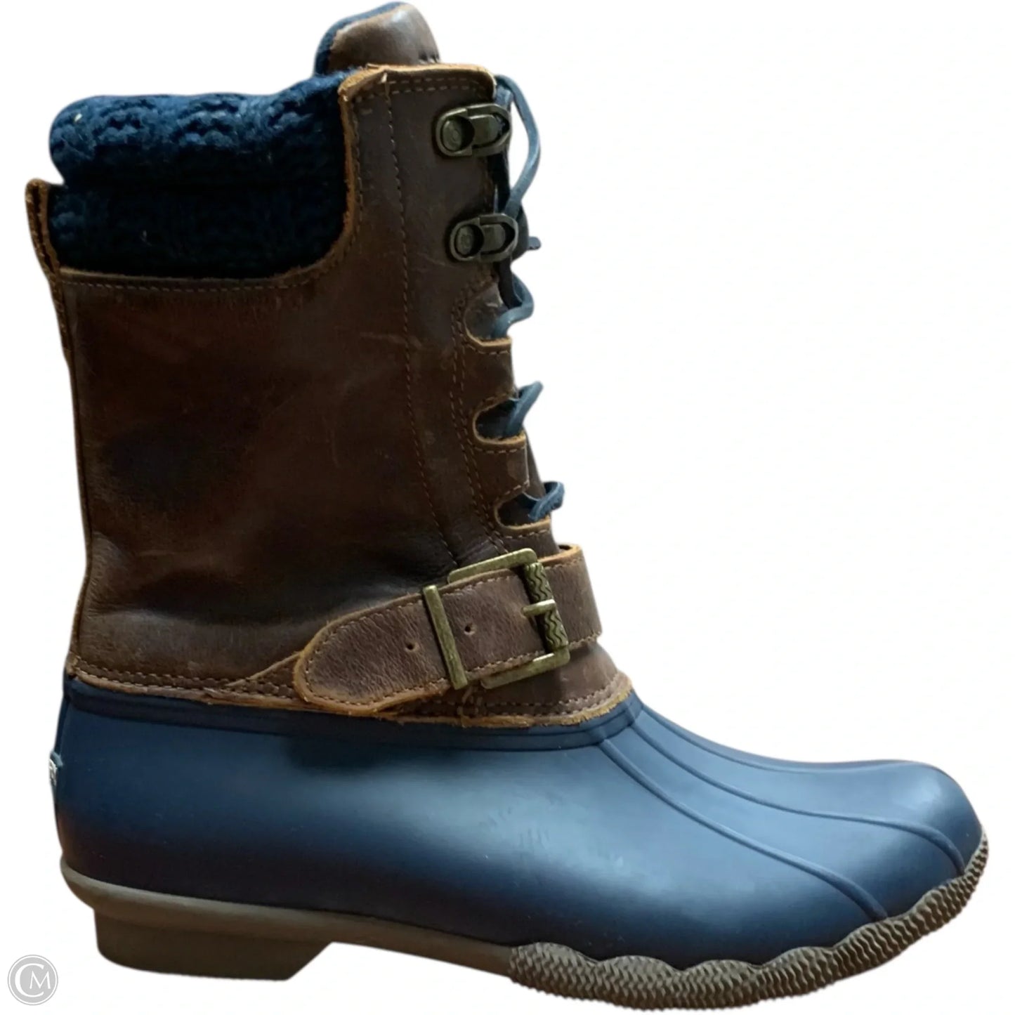 Boots Rain By Sperry In Blue & Brown, Size: 7