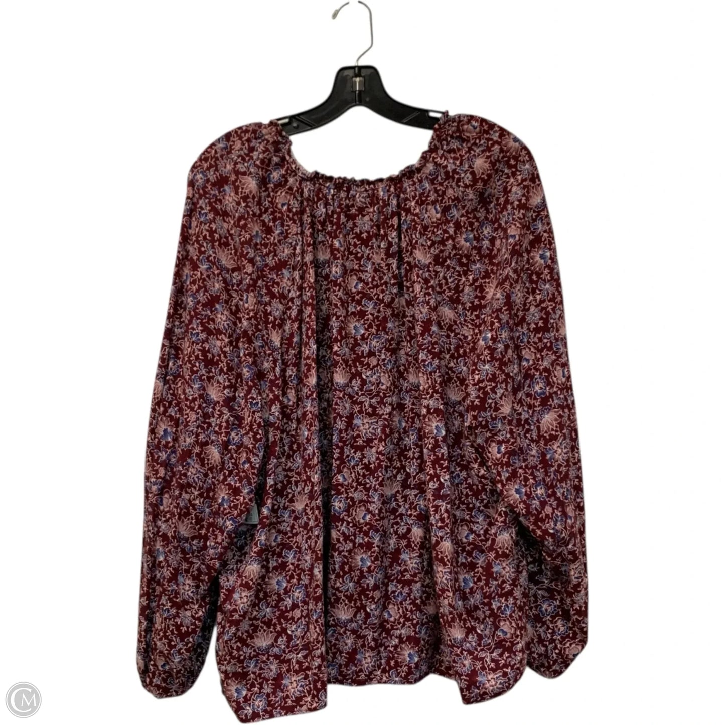 Top Long Sleeve By Old Navy In Floral Print, Size: 1x