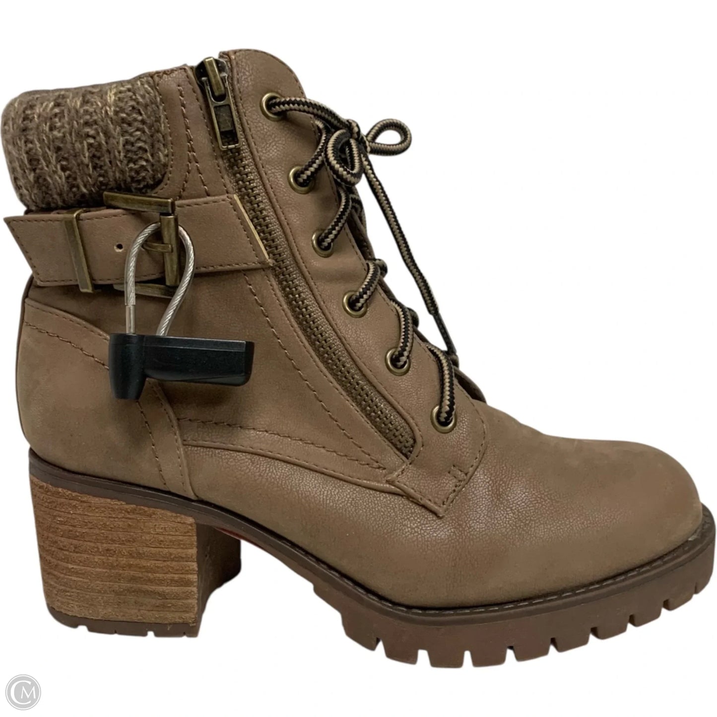 Boots Combat By Mia In Brown, Size: 7