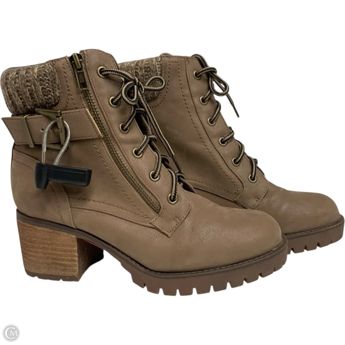 Boots Combat By Mia In Brown, Size: 7