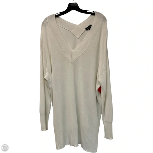 Top Long Sleeve By Limited In White, Size: 2x