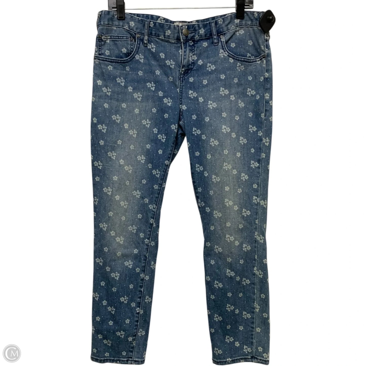 Jeans Straight By Free People In Blue Denim, Size: 12