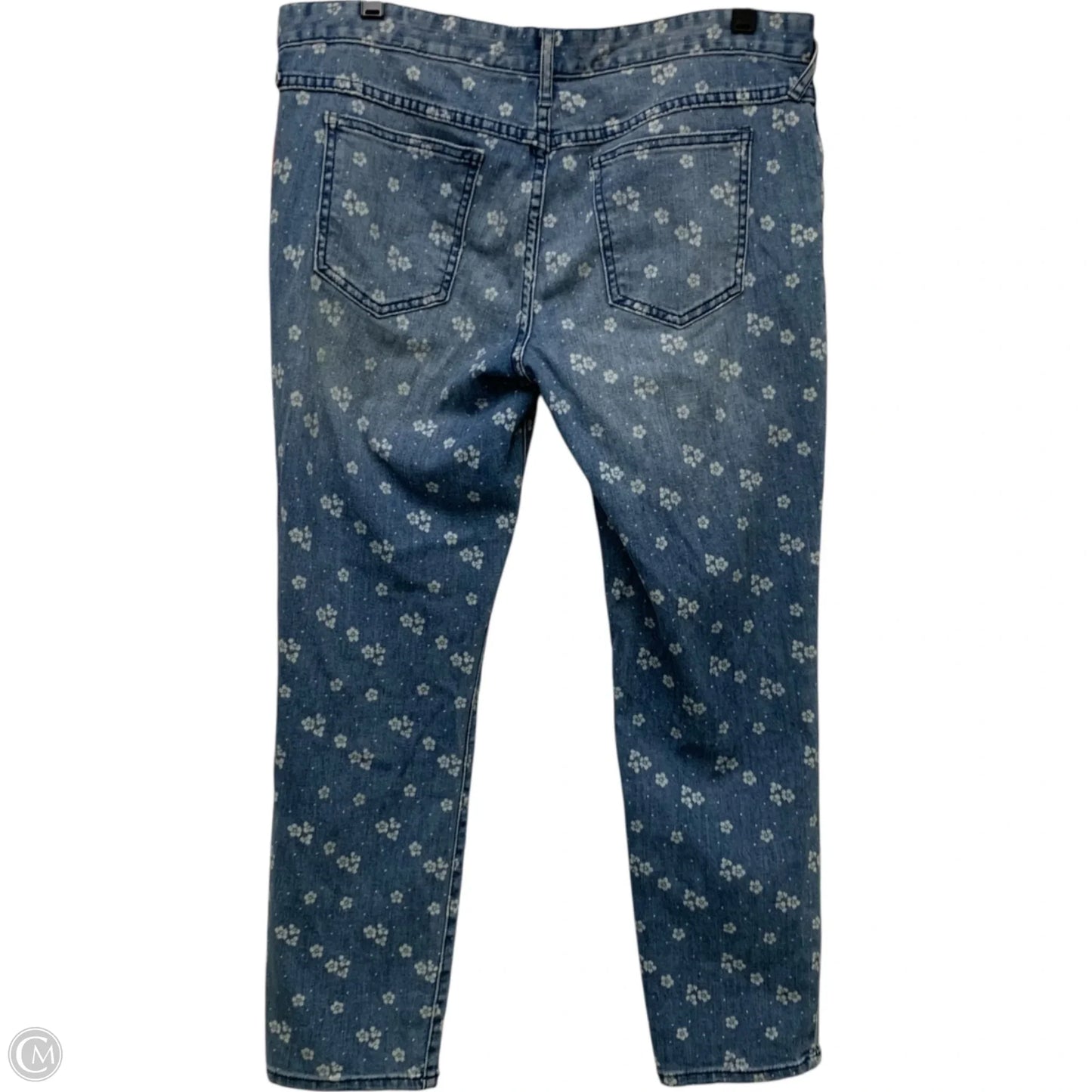 Jeans Straight By Free People In Blue Denim, Size: 12